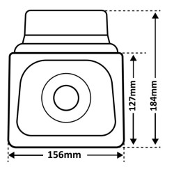 Girofar LED magnetic 10/40V cu sirena EUSIG si difuzor
